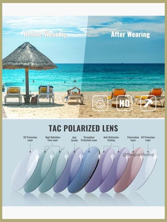 Retro Polarized Sunglasses Rhinestone Cateye Classic UV Protection Driving